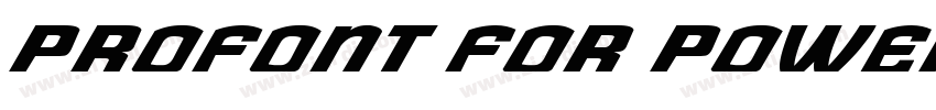 ProFont for Powerlin字体转换